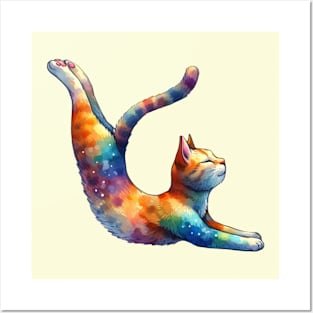 Celestial Cat Yogi Posters and Art